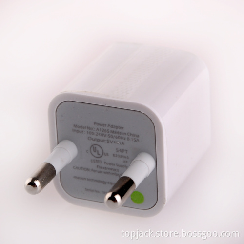 Ultra-Mini 500mA USB Power Adapter/Charger (100~240V/EU Plug)